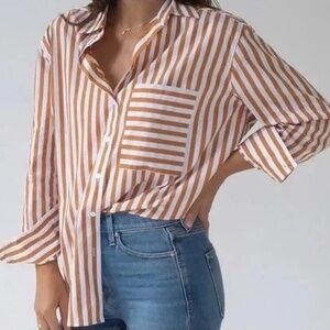 AYR The Deep End Button Down Shirt Size Medium